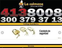 Tablet Screenshot of llaveslacolmena.com